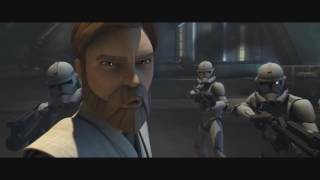 The Clone Wars  General Grevious Attacks Obi Wans Fleet [upl. by Ayanaj]