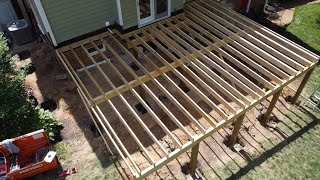 Building an Awesome Covered Deck  Part 1 Footings amp Framing [upl. by Niamor]