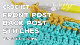 How to Crochet Front amp Back Post Stitches FPdc amp BPdc [upl. by Nyra]