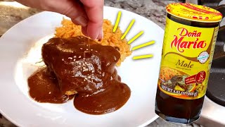 EASY Chicken Molé Recipe  Doña Maria Mole Sauce [upl. by Dalis]