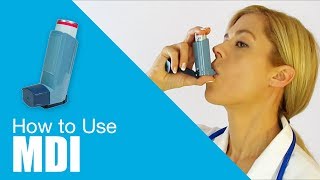 How to use Metered Dose Inhaler MDI [upl. by Doowle300]