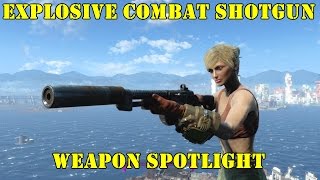 Fallout 4 Weapon Spotlights Explosive Combat Shotgun [upl. by Alarice218]