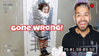 TAPED TO THE WALL PRANK [upl. by Lamprey]