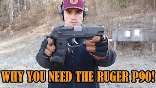 Ruger P90 Review AWESOME 45 ACP [upl. by Ball]