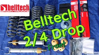 Belltech 24 Drop Kit Install Front  2017 Ram 1500 4X4  Long Version [upl. by Aronas683]