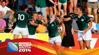 HIGHLIGHTS New Zealand 1417 Ireland at Womens Rugby World Cup [upl. by Siul928]