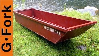 One Sheet Plywood Boat  GardenFork [upl. by Geer]