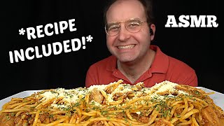 ASMR Spaghetti MUKBANG No Talking Cooking amp Eating Sounds [upl. by Ainevul]