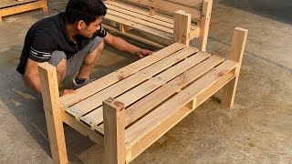 Creative Pallet Recycling Ideas You Have Never Seen Before  How To Create A Beautiful Pallet Sofa [upl. by Oluas]