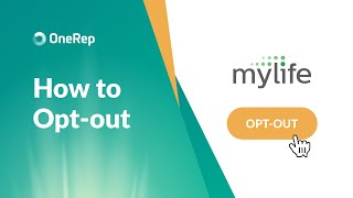 ONEREP REVIEW HOW TO OPT OUT OF MYLIFE UPDATED VIDEO GUIDE [upl. by Timus104]