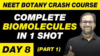 BIOMOLECULES in 1 Shot Part 1  All Theory Tricks amp PYQs  Class 11  NEET [upl. by Thia]