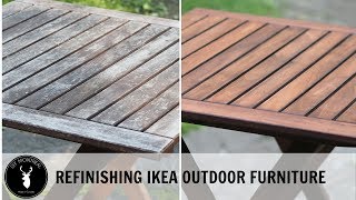 Refinishing Ikea outdoor furniture [upl. by Ayotak420]