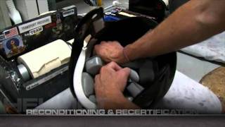 Reconditioning and Recertification of Football Helmets with Riddell [upl. by Kenney]