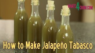 How to Make Jalapeno Tabasco Sauce  Making Green Tabasco Sauce at Home [upl. by Inad]