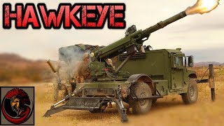 Hawkeye Mobile 105mm Howitzer  SHOOT AND SCOOT [upl. by Wernick]