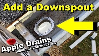 How To Add a Downspout To Your Gutter [upl. by Nyraf]