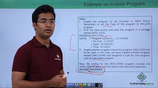 SAP ABAP  Include Program [upl. by Milburt]