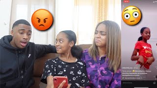 REACTING TO MY 10 YEAR OLD SISTERS TIK TOKS UNBELIEVABLE [upl. by Harat533]