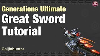 MHGU Great Sword Tutorial [upl. by Eruza665]