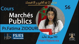 Cours marchés publics S6 DROIT PUBLIC [upl. by Enelrae]