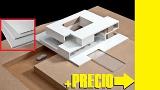 MATERIALES para hacer maquetas arquitectónicas  PRECIO [upl. by Lekym]