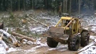 Logging site skidder working [upl. by Binky]