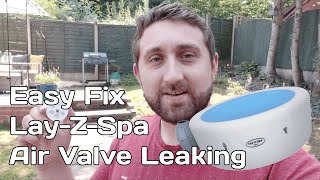 How to Fix Lay Z Spa Air Valve Leaking [upl. by Jeane]