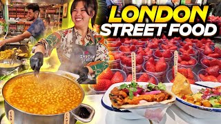 London Street Food Tour Borough Street Market [upl. by Nedroj778]