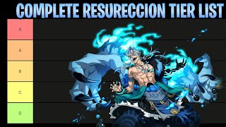 REAPER 2 COMPLETE Updated Resurrection Tier List [upl. by Naeloj]