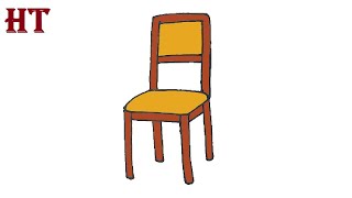 How to Draw a Chair Easy for Beginners [upl. by Aveneg79]