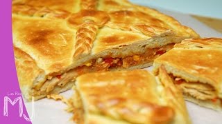 EMPANADA GALLEGA DE ATÚN  Con masa casera [upl. by Ymarej279]