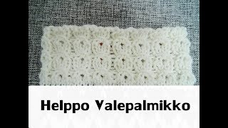 Helppo Valepalmikko  Joustinneule  Neulonta [upl. by Wakerly902]