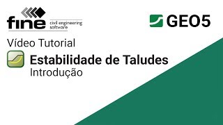 Tutoriais GEO5 Introdução ao programa Estabilidade de Taludes versão brasileira [upl. by Heyra]