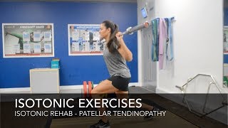 Patellar Tendinopathy Rehab  Isotonic Exercises [upl. by Ariahay]