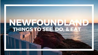 Newfoundland Travel Guide  Top Things To See Do amp Eat [upl. by Rett]