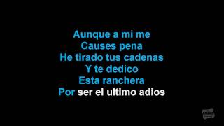 El Último Adiós Paulina Rubio  Karaoke with lyrics [upl. by Armmat992]