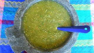 Mexican Salsa Verde Tomatillo Green Salsa  Salsa Verde [upl. by Broome]