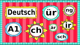 Deutsch A1 Phonetik  Aussprache  German lesson phonetics  letter combinations [upl. by Dygert]