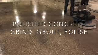 How To Prep Grout amp Polish Concrete [upl. by Avelin]