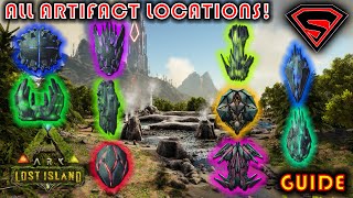 ARK LOST ISLAND ALL ARTIFACT LOCATIONS [upl. by Booma592]