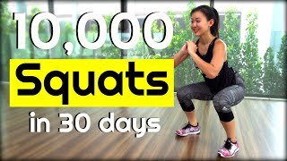 10000 SQUAT Challenge in 30 Days  Joanna Soh [upl. by Geier399]