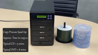 How to use a 1 to 3 PlexCopier CD DVD Duplicator [upl. by Maurise524]