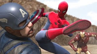 Iron Man vs Captain America vs Spiderman Part 13 [upl. by Ordnajela]