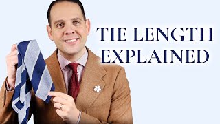 Proper amp Correct Tie Length Explained  How To Tutorial For Stylish Men [upl. by Ietta]