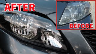 HOW TO INSTALL HEADLIGHTS 20092013 TOYOTA COROLLA [upl. by Criswell929]