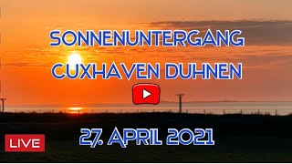 Sonnenuntergang Cuxhaven live Webcam [upl. by Litnahs]