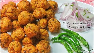 Crispy Perfect Moong Dal Vada Recipe Monsoon Special Vada Recipe  Moong Dal Bhajiya Pakora [upl. by Riabuz]