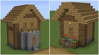 How to build a Minecraft Village Small House 5 amp 6 114 plains [upl. by Uliram666]