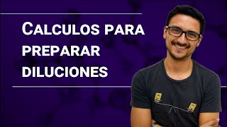 Cálculos para hacer diluciones [upl. by Dedrick]