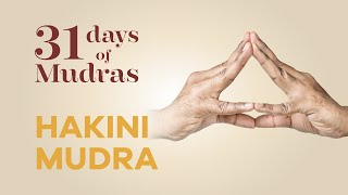 Day 16  Hakini Mudra  31 Days of Mudras [upl. by Ilyak]